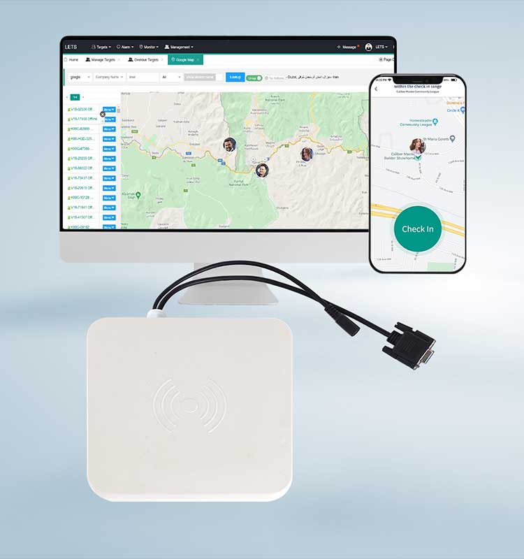 Lector RFID de largo alcance